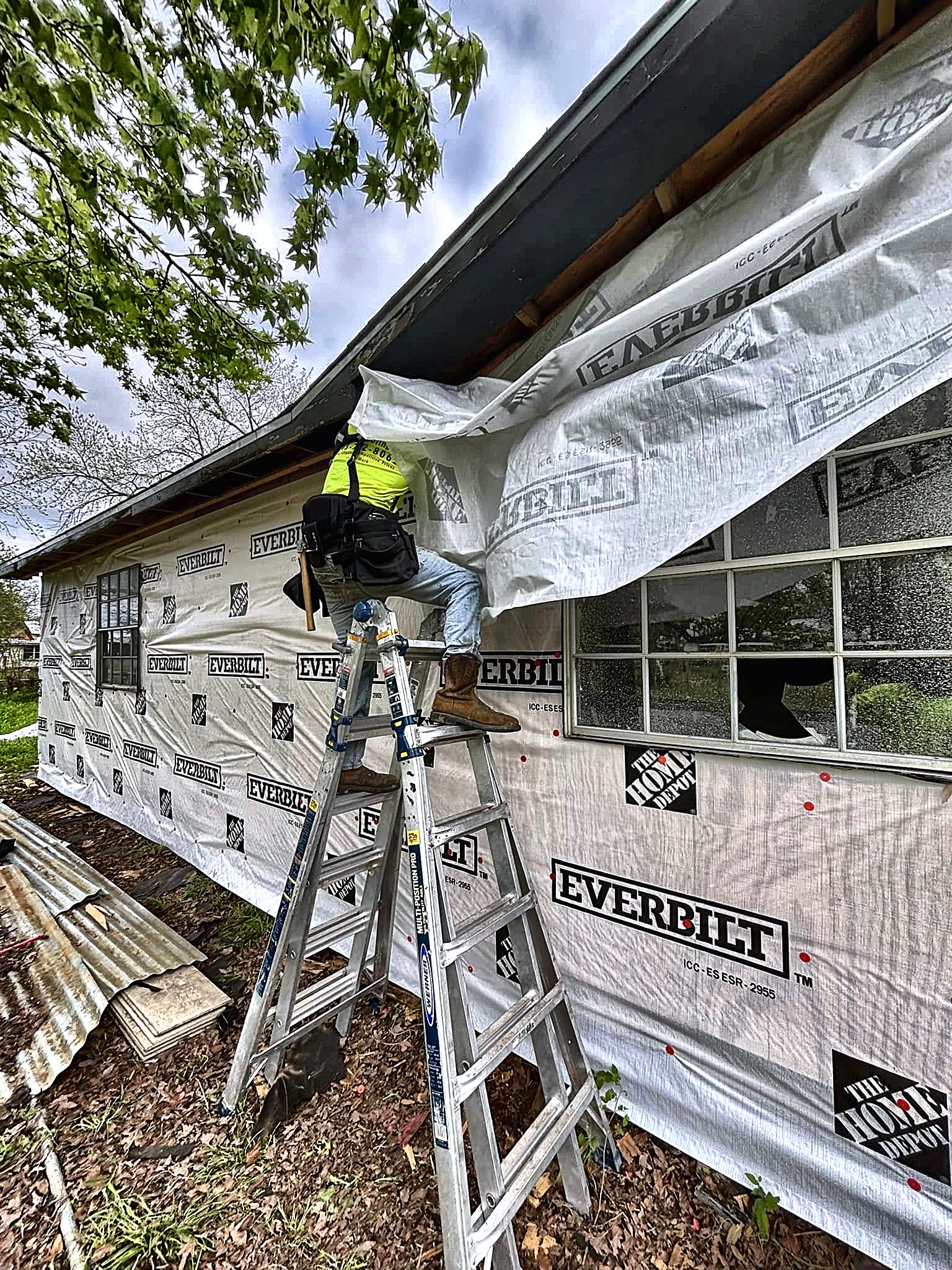 VIP Roofing crew at work