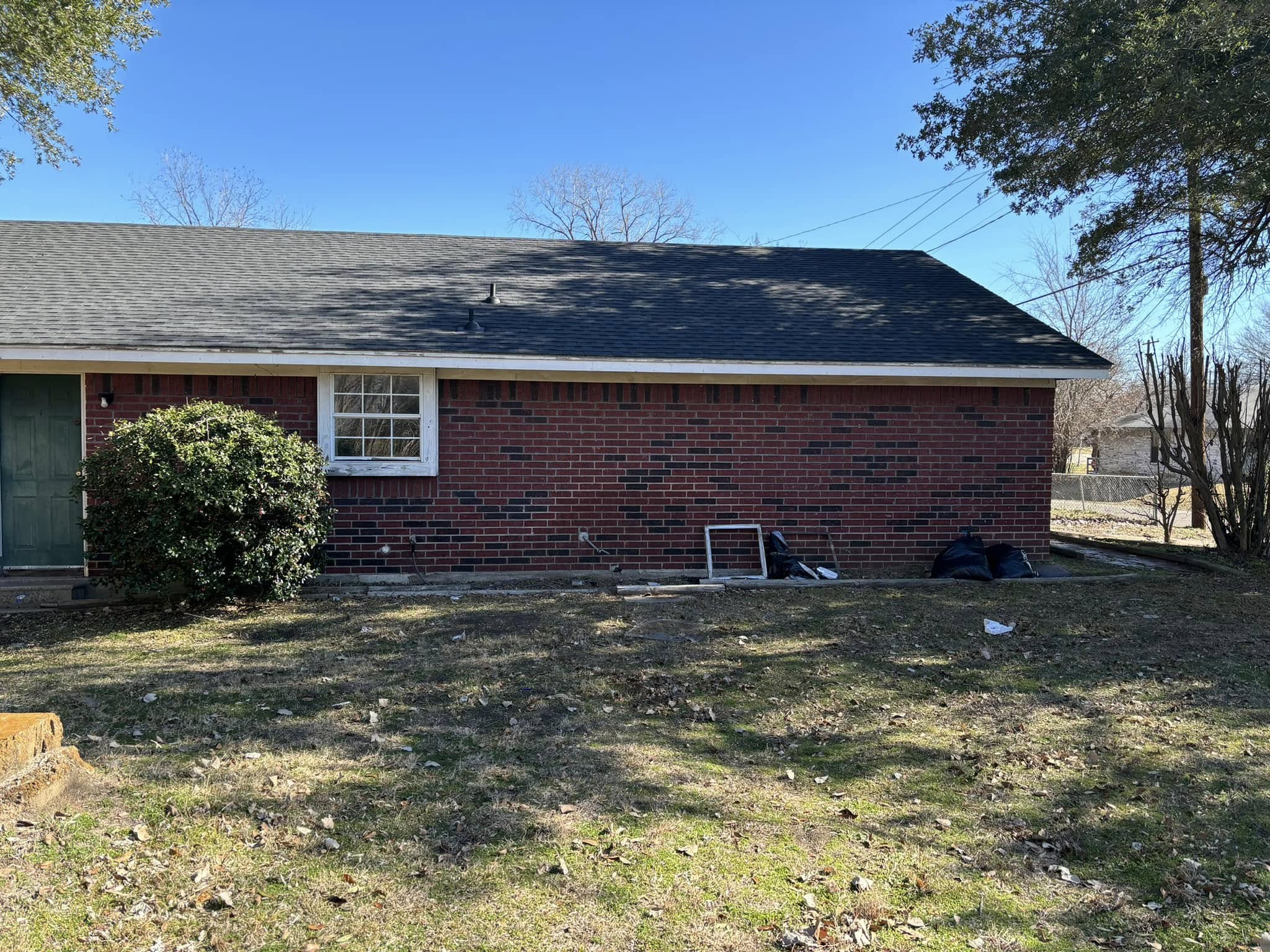 Completed roofing job